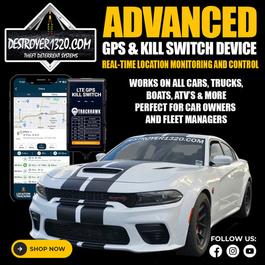 Trackhawk Kill-Switch & GPS Tracker (VL03 Hardwired) - ALL Makes and Models, not just Mopar!